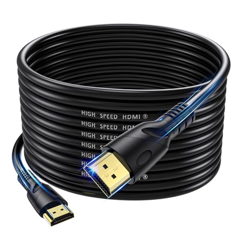 Jorenca 4K HDMI Cable 45ft Ultra High Speed HDMI 2.0 cables 4K@60Hz 18gbps, Gold Plated Connector,Ethernet Audio Video Return,Compatible for 1080p 3D HDTV PC Xbox Arc Laptop PS3/4/5/9 etc
