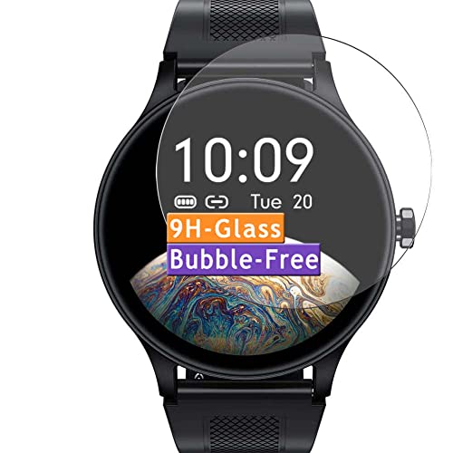 Vaxson 3-Pack Tempered Glass Screen Protector, compatible with KUNGIX NY20 1.3' Smart Watch smartwatch 9H Protective Guard Film Protectors