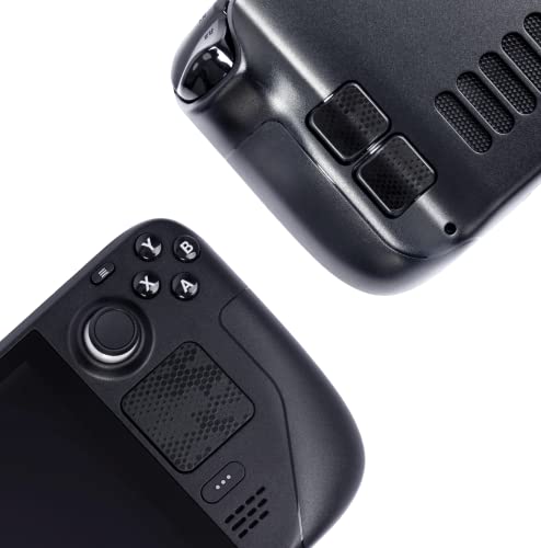 Luck&Link Touchpad Protector steam Deck, Touch Pads and Back Buttons Protective Skin Texture Sticker for steam Deck Touch Trackpads, High end Textured Grip Skin (Snake Scale - Black)