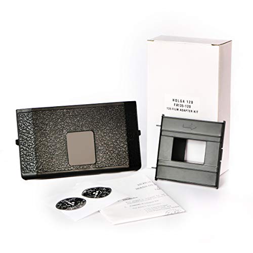 Holga 135 Film Adapter Kit for 120N 120GCFN 120CFN 120GFN 120GN 120FN 120GTLR 120TLR, Including a Frame Mask, a Camera Back and a Frame Counter Sticker