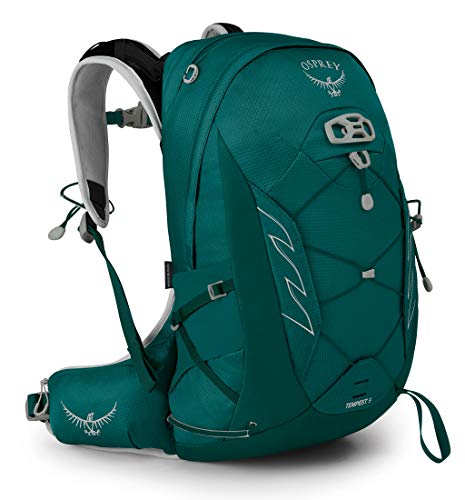 Osprey Tempest 9L Women's Hiking Backpack with Hipbelt, Jasper Green, WXS/S