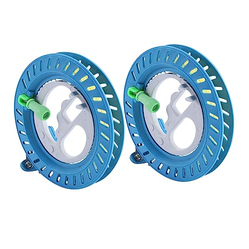 2pcs Kite Reel Kite for Specialty Tools Spool Tool Winding Reel Kite Flying Supplies Lockable Hand Wheel Kite Accessories Kite Flying Kit Kite String Flying Tool Winder Abs
