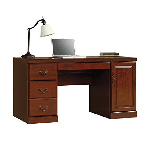 Sauder Heritage Hill Computer Credenza, L: 59.25' x W: 20.47' x H: 30.24', Classic Cherry