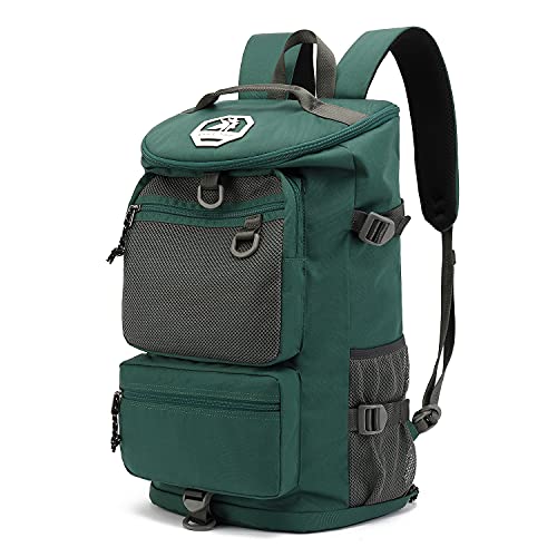 Gym Duffle Bag Backpack 4-Way Waterproof with Shoes Compartment for travel Sport Hiking laptop (Green) XL