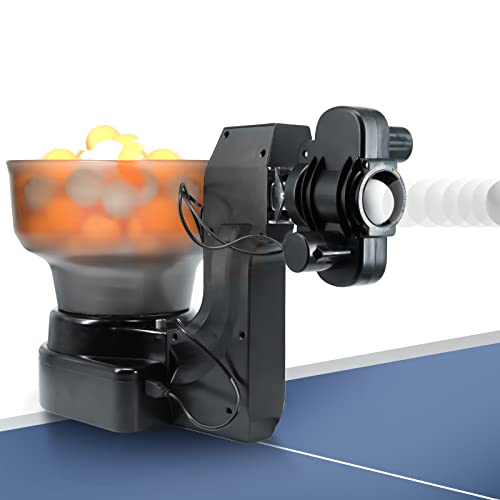 WISIMMALL Table Tennis Robot, 36 Different Spin Balls Ping Pong Robot Automatic Table Tennis Machine Automatic Ball Launcher with 50 Ping Pong Balls for Ping-Pong Practicing Training