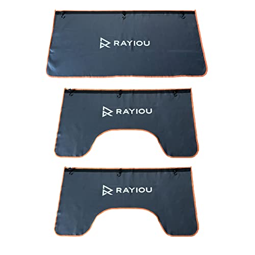 RAYIOU 3-Piece Automotive Magnetic Fender Cover for Mechanics, Fender Protector with Stong Magnetic and Hook for SUV/Sedan/Trucks etc - Size L