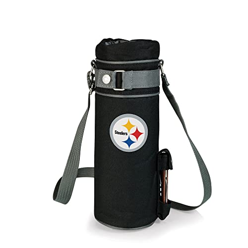 PICNIC TIME NFL Pittsburgh Steelers Digital Print Wine Sack, One Size, Black (631-95-175-254-2)