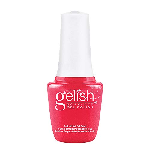 Gelish MINI Hip Hot Coral Soak-Off Gel Polish, Coral Gel Nail Polish, Coral Nail Colors, Bright Gel Nail Polish, 0.3 oz.