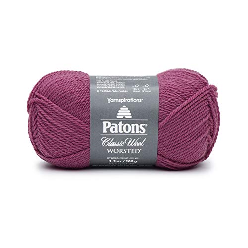 Patons Classic Wool Yarn, Rich Raspberry