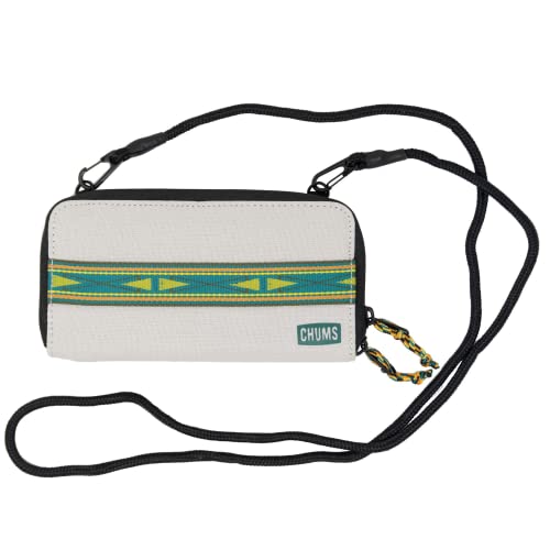 Chums Nomad Wallet - Purse & Cell Phone Wallet with Card Storage, Extra Pocket Space & Removable Strap - Grey