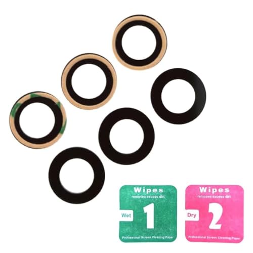 PHONSUN Back Camera Lens Glass Replacement with Adhesive for Apple iPhone 6 4.7” and iPhone 6S 4.7” (Pack of 3)