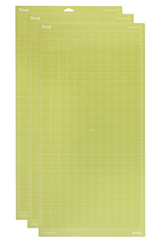 Cricut StandardGrip Machine Mats 12in x 24in, Reusable Cutting Mats for Crafts with Protective Film, Use with Cardstock, Vinyl and More, Compatible with Cricut Explore & Maker, (Green, 3 Count)