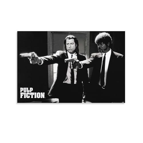 Pulp Fiction Movie Poster Canvas Art Poster And Wall Art Picture Print Modern Family Bedroom Decor Posters Unframed 12x18inch(30x45cm)