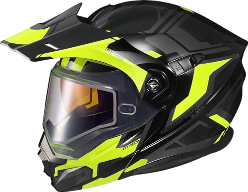 Scorpion Exo-At950 Helmet Ellwood Gloss Black/Hi-Vis Lg