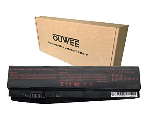 OUWEE N850BAT-6 Laptop Battery Compatible with N870HK Z6-KP Z7M-KP T58-T1 T6TI DR5 DR7 Plus K17-8U Sabre 17-W8 ST Plus Series 6-87-N850S-6E71 6-87-N850S-6U71 6-87-N850S-4U41 11.1V 62Wh 5300mAh 6-Cell
