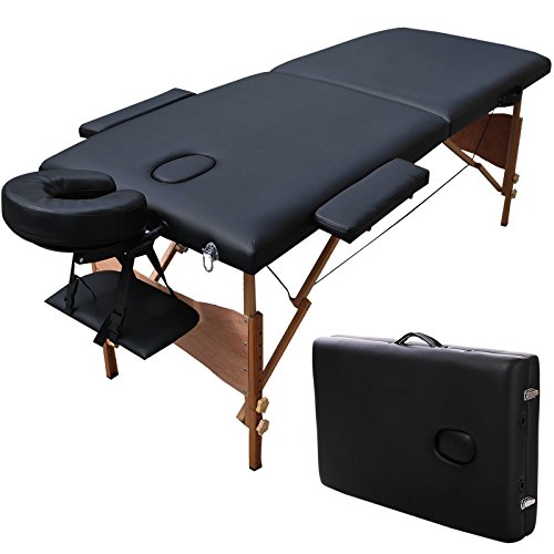 Apontus Portable Massage Table w/Carrying Case, 3' Foam Padding