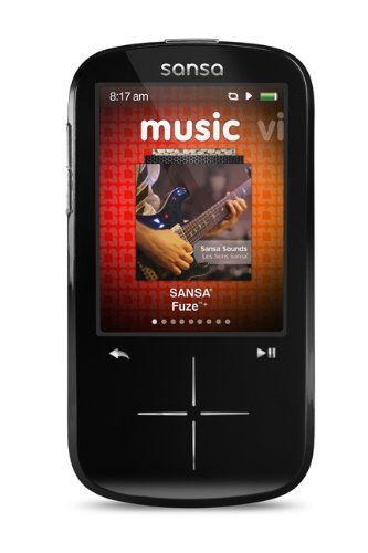 SanDisk Sansa Fuze+ 4 GB MP3 Player (Black) (Discontinued by Manufacturer) (Renewed)