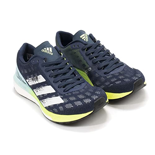 adidas Womens Adizero Boston 9 Running Sneakers Shoes - Blue,White - Size 5 M