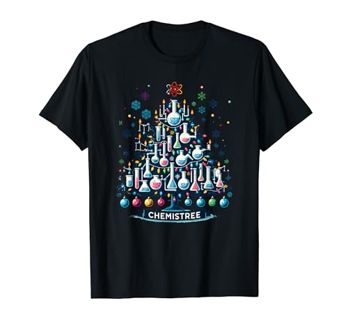 Chemistry Science Teacher Ugly Christmas Sweater Chemistree T-Shirt