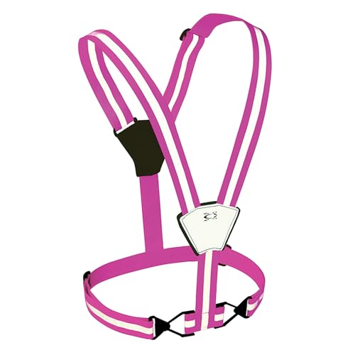Amphipod Xinglet Lite, Minimalist High Visibility Reflective Safety Running Vest for Men & Women - Pink - OS