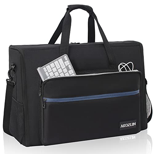 AKOZLIN LCD Screens/TVs(up to 2) Transport Tote Bag for 27' - 32' Displays Padded Monitor Carrying Travel Case (NOT FOR IMAC) With Shoulder Strap