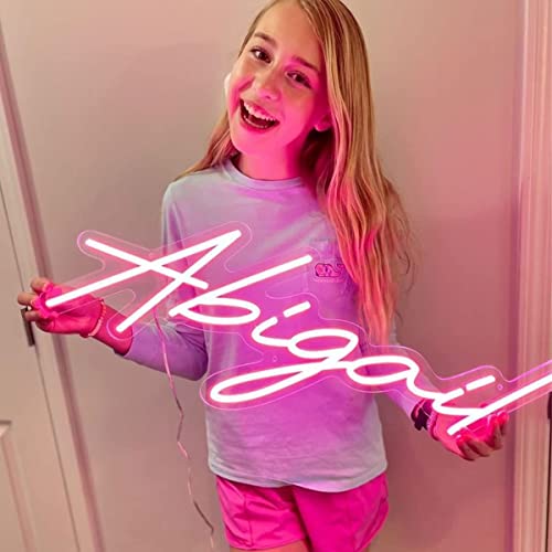 Custom Neon Signs for Wall Decor Bedroom Decor Personalized Large Pink Neon LED Light Signs Aesthetic Room Decor Wedding Birthday Party Decor Gift for Women Make Your Own Neon Sign Kit
