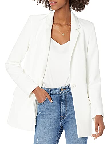 The Drop Women's Blake Long Blazer, Ivory, Medium