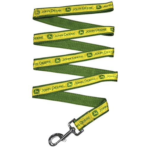 John Deere Pet Leash. Licensed Dog Leash, Small Leash for Dogs & Cats. A Shiny & Colorful Dog & Cat Leash Licensed by John Deere for All The Farmers, Contractors & Fans of John Deere Tools