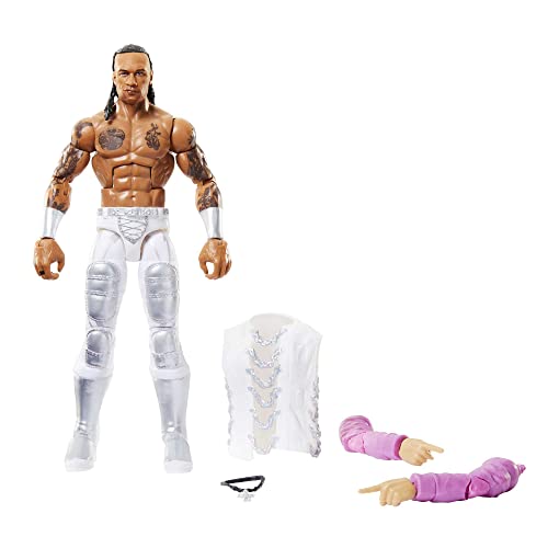 WWE Elite Action Figure Royal Rumble Damian Priest with Accessory and Dok Hendrix Build-A-Figure Parts​, HKP17
