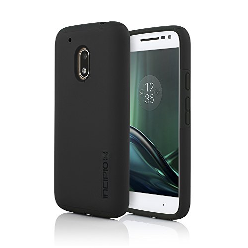 Motorola Moto G Play Case, Incipio Hard Shell Dual Layer DualPro Case for Motorola Moto G Play-Black/Black