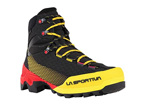 La Sportiva Aequilibrium ST GTX Mountaineering Boot - Men's Black/Yellow 43