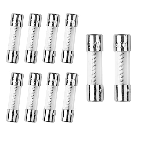 10Pcs 5A Slow Blow Fuse 5 Amp Time Delay Fuse T5AL250V Slow Acting T5AL 250V Glass Fuse 5x20mm