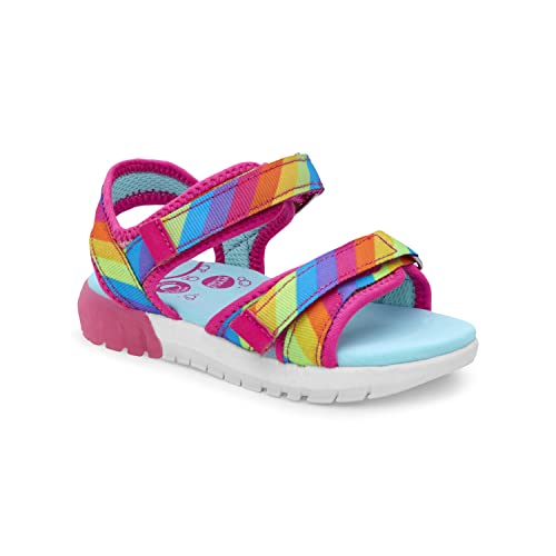 Stride Rite 360 Girls Sevita Light Up Sandal, Rainbow, 6 Toddler