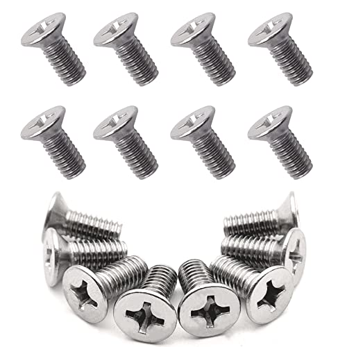 8pcs Stainless Steel Brake Disc Rotor Screws 93600-06014-0H- Compatible With Honda, Acura, Hyundai and Kia Models, Stainless Steel Retaining Screws for Front and Rear