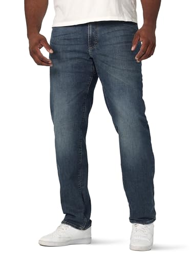 Lee Men's Big & Tall Extreme Motion Relaxed Straight Jean Maddox 44W x 32L