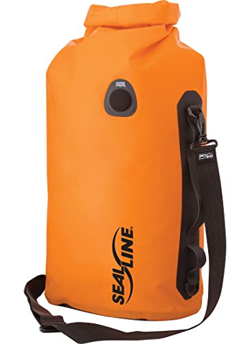 SealLine Discovery Deck Waterproof Dry Bag with PurgeAir, Orange, 30-Liter