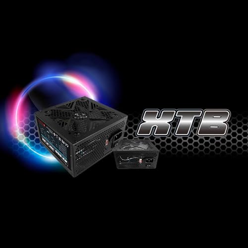 Raidmax 400W 550W XT Series Power Supply - ATX 12V, PCI Express, SATA, Efficient PC Internal Power (550W)