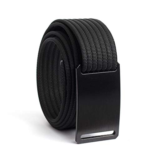 GRIP6 Women's Tactical Belt - Versatile Work Belt - Adjustable Black Nylon Belt Strap with a Ninja Black Belt Buckle