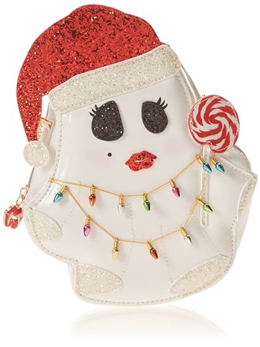 Betsey Johnson Want is Boo Crossbody, White