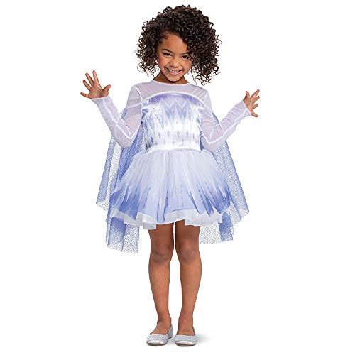 Snow Queen Elsa Costume for Girls Official Disney Frozen 2 Tutu Dress for Toddlers, Classic Size Small (2T)