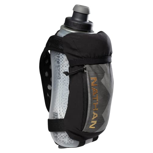 Nathan, Quick Squeeze Insulated, Black/Gold, 18oz