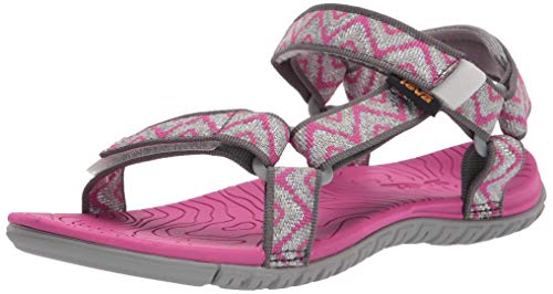 Teva Girls Hurricane 3 Sandal, Balboa Fucshia RED, 2 Little Kid