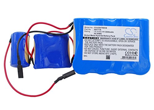 CS Cameron Sino 3000mAh / 54.00Wh Battery for Euro Pro Pet Perfect II Hand Vac, Shark SV780, Shark VX33, SV780, VX33 PN:Euro Pro XBT779