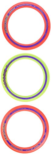 Aerobie Sprint Flying Ring, 10' Diameter, Assorted Colors, Set of 3