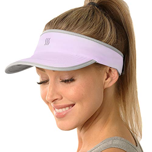 SAAKA Super Absorbent Visor for Women. Premium Packaging. Running, Tennis, Golf & All Sports. Lightweight & Adjustable. Lavender