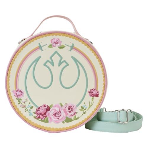 Loungefly Star Wars Rebel Alliance Floral Round Convertible Mini Backpack and Crossbody