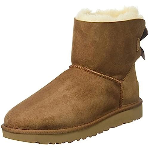 UGG Women's Mini Bailey Bow Ii Boot, Chestnut, 07