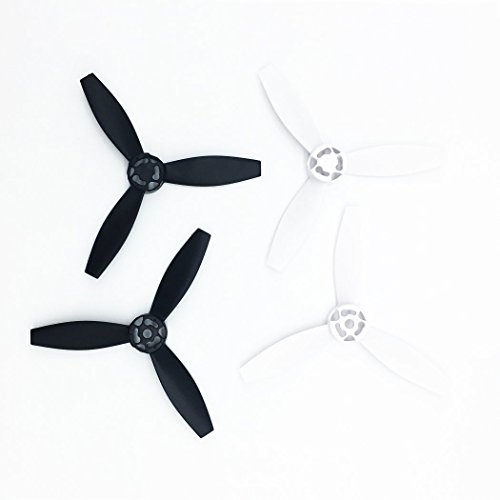 Anbee 4pcs Plastic Propellers Props Rotor for Parrot Bebop 2 Drone Quadcopter, Black&White