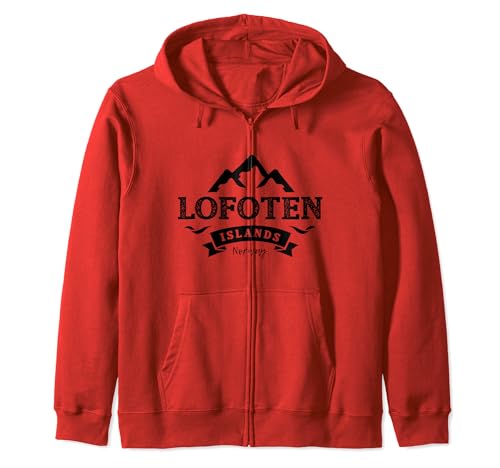 Lofoten Islands Norway Zip Hoodie