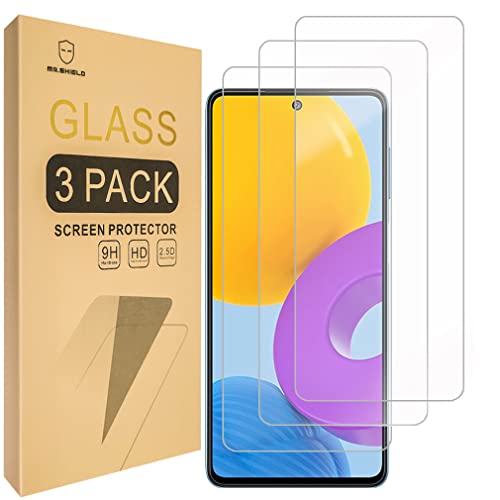 Mr.Shield [3-Pack] Designed For Samsung Galaxy M52 5G [Tempered Glass] [Japan Glass with 9H Hardness] Screen Protector with Lifetime Replacement